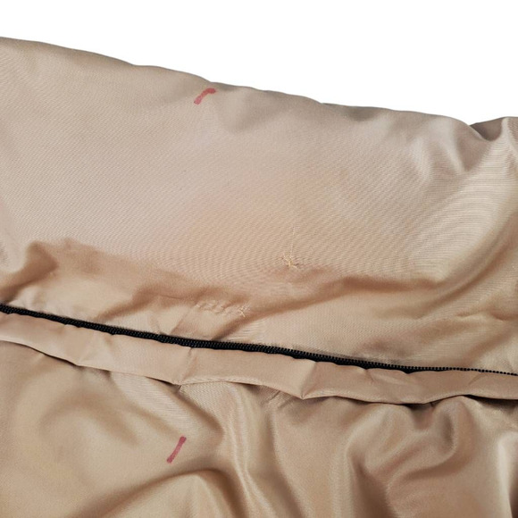 Marvin Richards Womens Down Reversible Puffer Vest Black Beige Zip Pockets XL - Picture 10 of 11